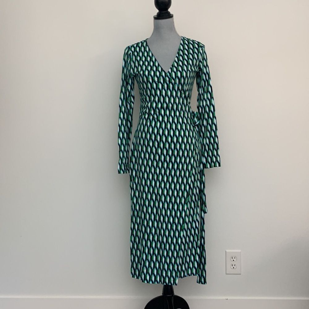 Diane von Furstenberg x Target wrap dress with long sleeves and V-neck NWT